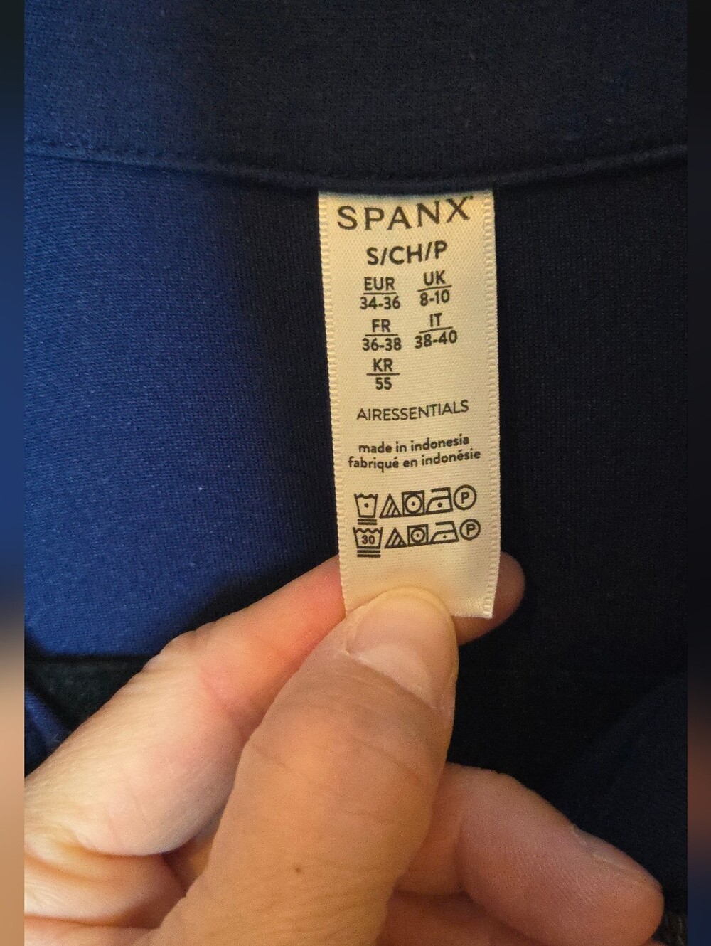 Spanx *SET* AirEssentials Timeless Navy Wide-Leg Pant Half Zip Sweatshirt S - Picture 5 of 9